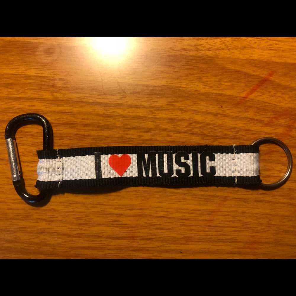 I Love Music keychain